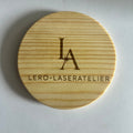 Personalisierbarer Untersetzer Holz