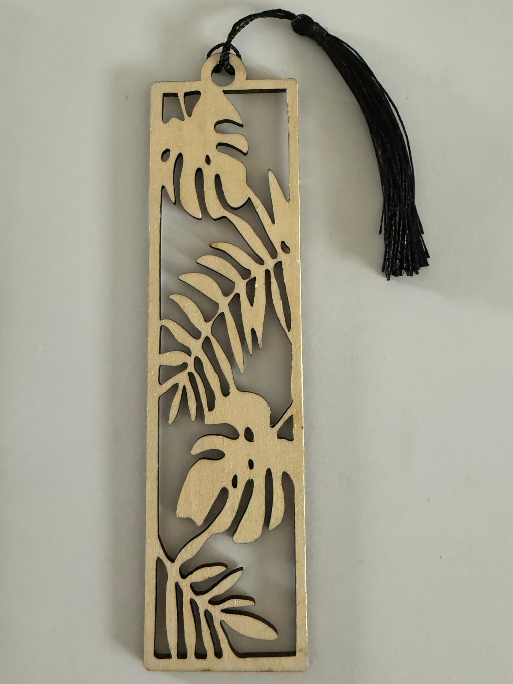 Lesezeichen Monstera-Design