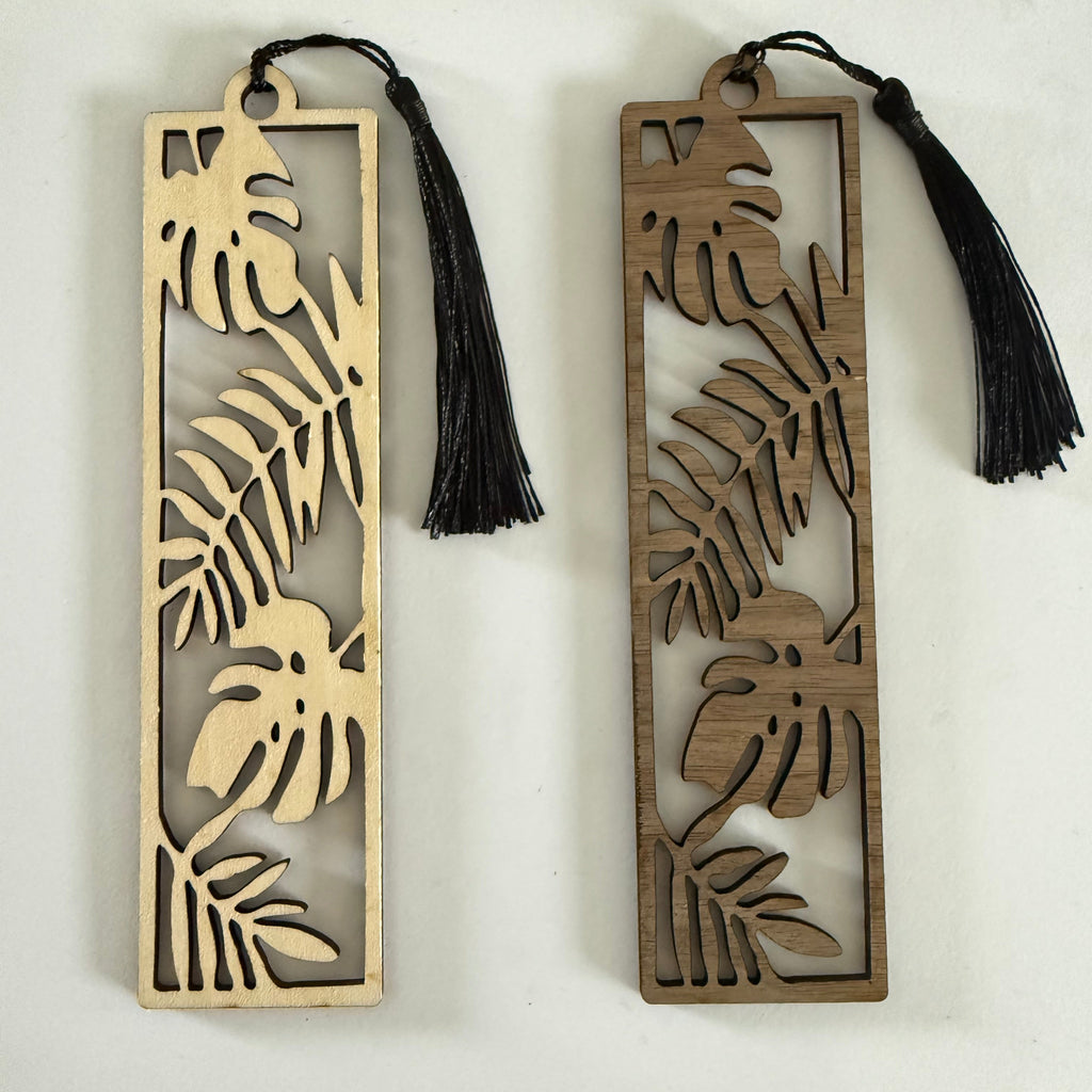 Lesezeichen Monstera-Design