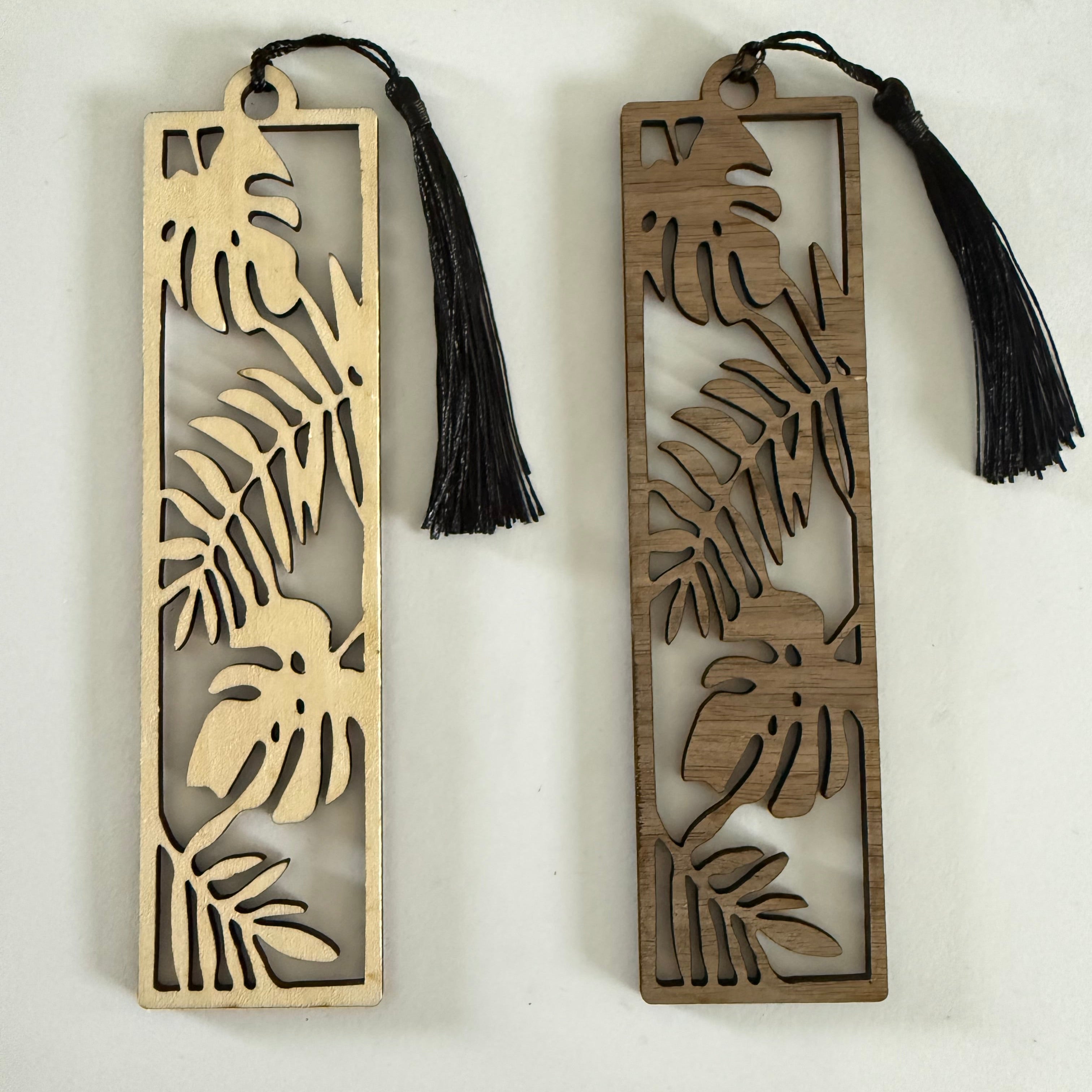 Lesezeichen Monstera-Design