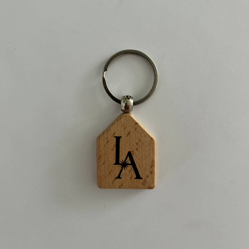 Personalisierbarer Schlüsselanhänger Hausform