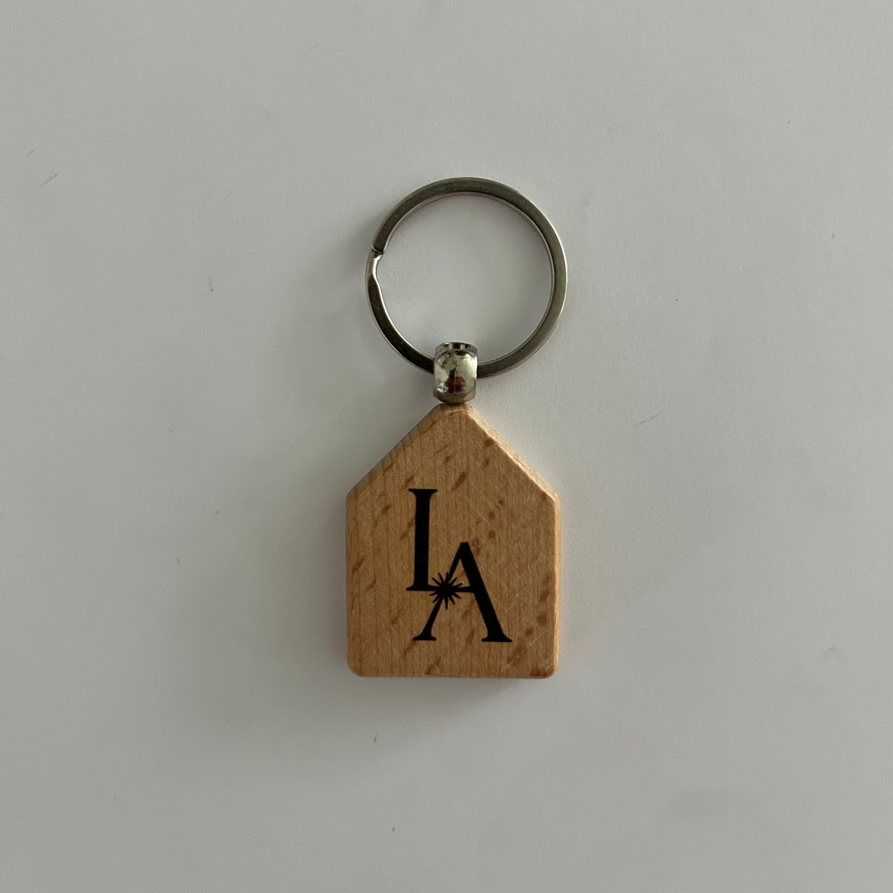 Personalisierbarer Schlüsselanhänger Hausform